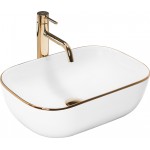 Накладной умывальник Rea Belinda Gold Edge